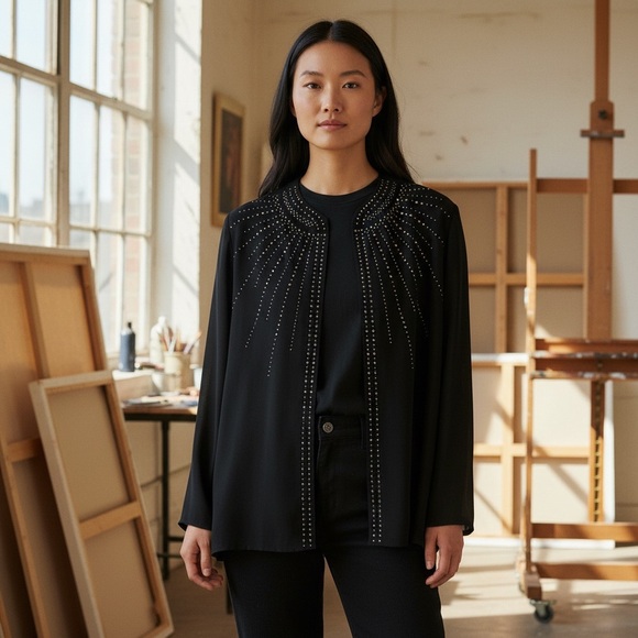 Misook Designer jacket with beautiful stones in very good condition - Picture 1 of 3